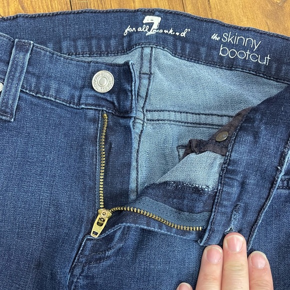 for all mankind size 27 the skinny bootcut dark wash - Picture 6 of 8